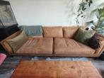 Cognac Microleder Rodeo Bank, Huis en Inrichting, Ophalen, Zo goed als nieuw, Driepersoons, Rechte bank