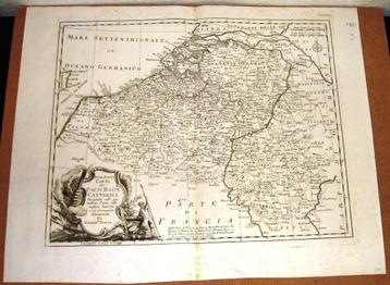 K14 Kaart Nuova Esatta Carta de Paesi Bassi Cattolici 1715 beschikbaar voor biedingen