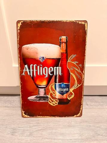 Vintage reclamebord – Affligem (20 x 30 cm) beschikbaar voor biedingen