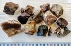 Semi ruw rood/geel/wit Jaspis Indonesië, Ophalen of Verzenden, Mineraal