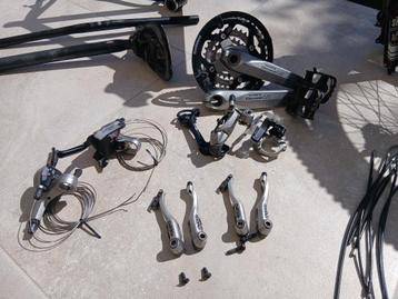 19,5" MTB frame - RockShox J4 - Shimano LX M580 3x9 parts beschikbaar voor biedingen
