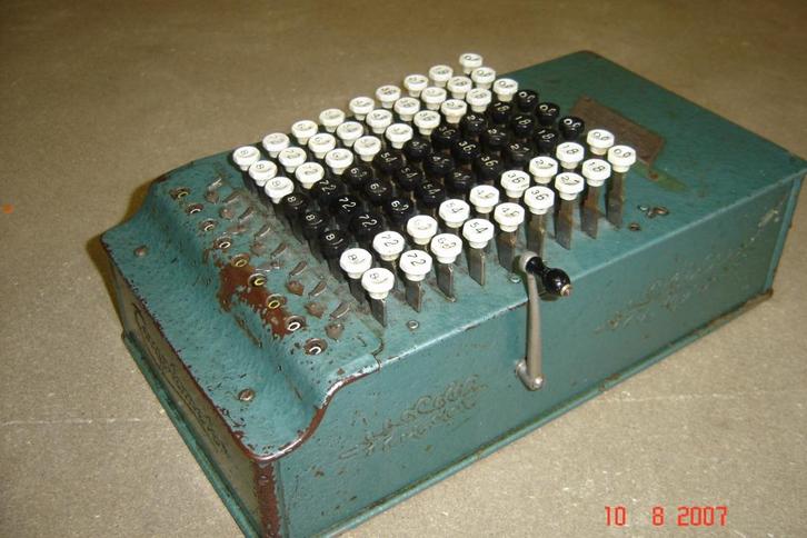 Antieke Comptometer, Antiek en Kunst, Antiek | Kantoor en Zakelijk, Ophalen