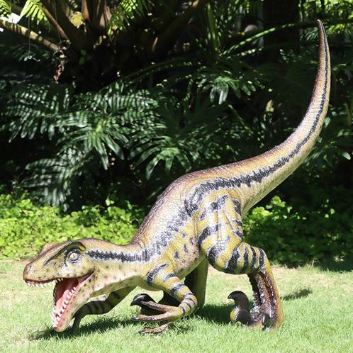 Velociraptor – Thunder Jaws Lengte 135 cm Gell Coated, Verzamelen, Dierenverzamelingen, Nieuw, Paard, Ophalen