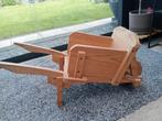 Met de hand gemaakte houten kruiwagen, Ophalen of Verzenden, Zo goed als nieuw, Overige typen