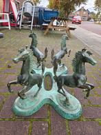 Vintage Bronzen Salontafel Onderstel met Paarden brons, Ophalen