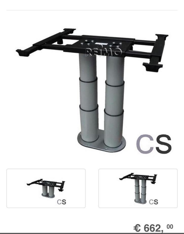 Telescopische tafelpoot (merk Ilse), dubbel kolom, nieuw, Caravans en Kamperen, Camper-accessoires, Zo goed als nieuw, Ophalen