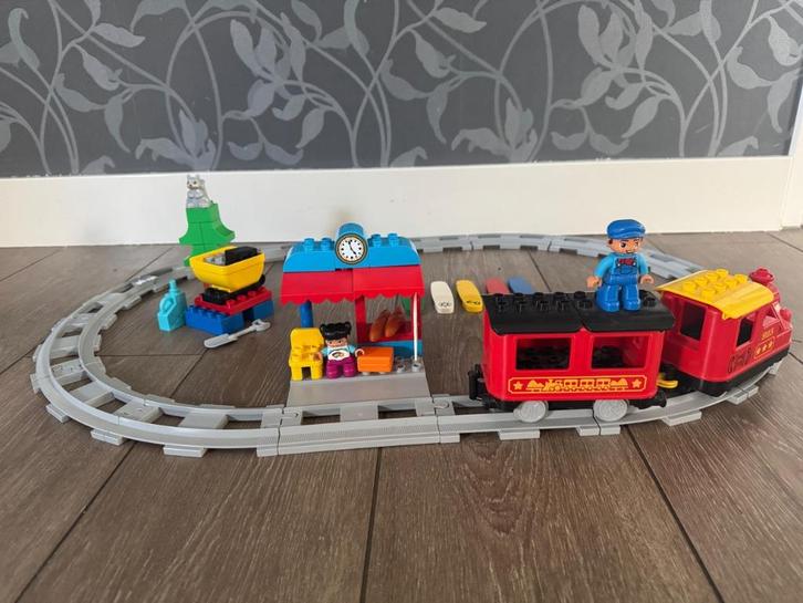 LEGO DUPLO Stoomtrein - 10874, Kinderen en Baby's, Speelgoed | Duplo en Lego, Zo goed als nieuw, Duplo, Complete set, Ophalen of Verzenden
