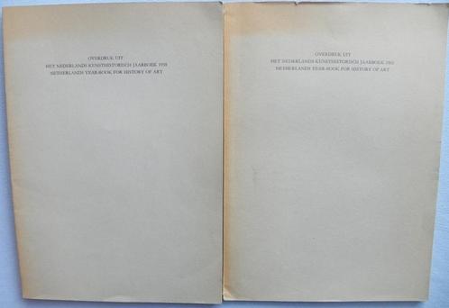 Overdruk uit het Nederlands kunsthistorisch jaarboek 2 stuks, Boeken, Geschiedenis | Vaderland, Gelezen, 20e eeuw of later, Ophalen of Verzenden