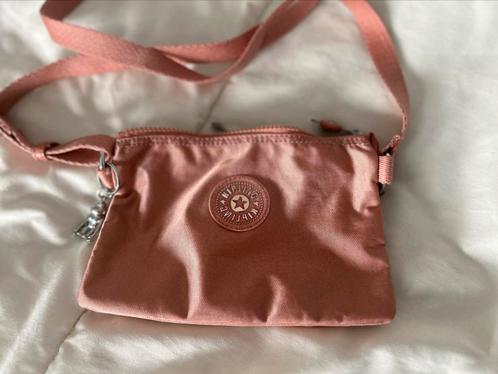 Kipling Crossbody Tas Roze, metallic warm rose gold, Sieraden, Tassen en Uiterlijk, Tassen | Damestassen, Zo goed als nieuw, Schoudertasje
