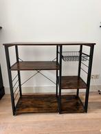 Stellingkast donkerbruin/ zwart, Huis en Inrichting, Kasten | Stellingkasten, Ophalen, Zo goed als nieuw