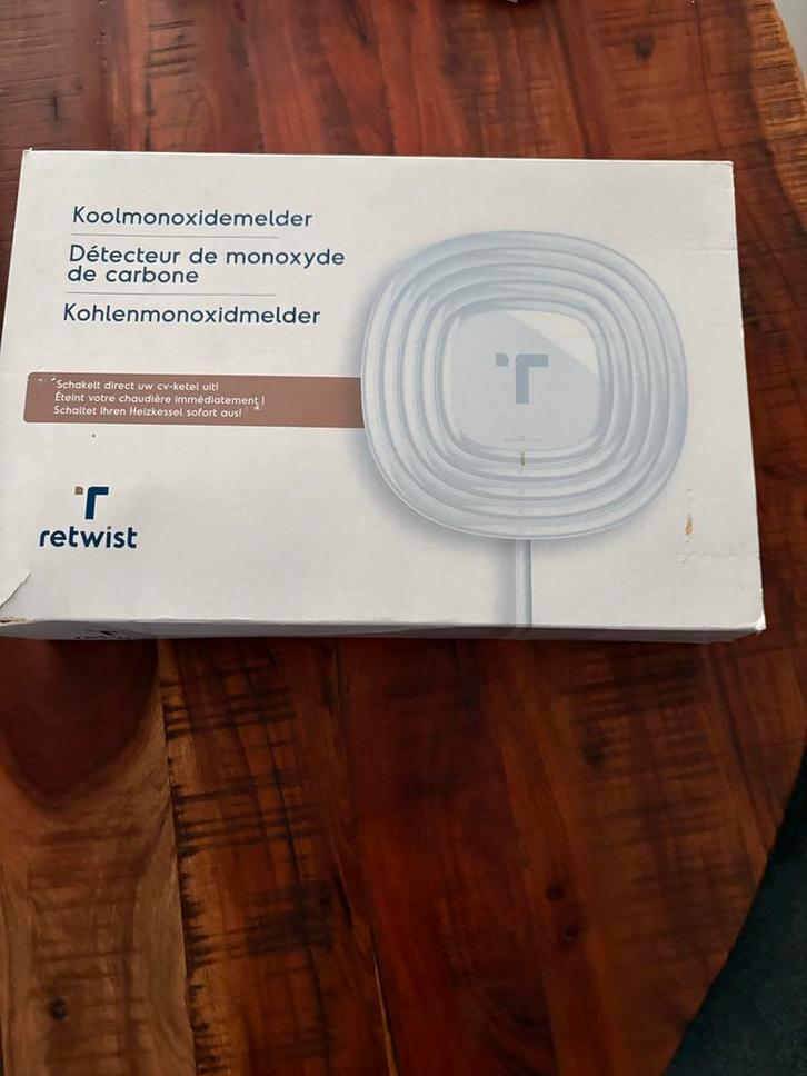 Retwist Koolmonoxidemelder - Nieuw in doos!, Doe-het-zelf en Verbouw, Alarmsystemen, Nieuw, Detector, Sensor of Melder, Overige soorten