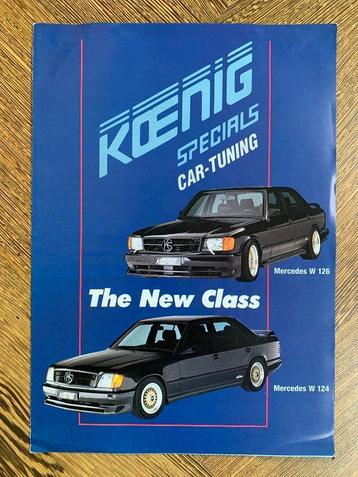Folder leaflet Mercedes-Benz W124 en W126 tuner Koenig beschikbaar voor biedingen