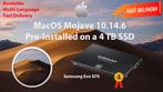 macOS Mojave 10.14.6 Voor-Geïnstalleerde SSD 4 TB OSX OS X, Nieuw, MacOS, Ophalen of Verzenden