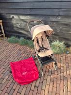 Joolz aer buggy taupe beige met reistas, Ophalen of Verzenden, Gebruikt, Overige merken, Verstelbare rugleuning