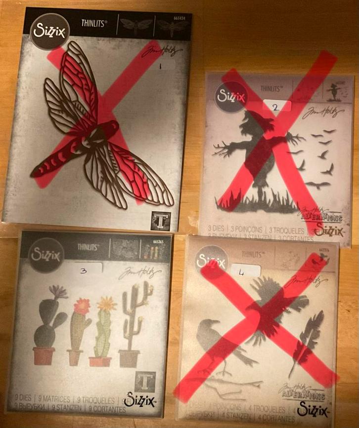 Tim Holtz, Sizzix, diverse snijmallen thinlits, Hobby en Vrije tijd, Knutselen, Zo goed als nieuw, Materiaal, Ophalen of Verzenden