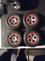 Set van banden en velgen, 1 kapot traxxas slash, Ophalen of Verzenden, Gebruikt