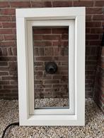 Kunststof Kozijn houtverbinding met Triple Glas 65,5 x 115,5, Ophalen, Kunststof, Minder dan 75 cm, Raamkozijn