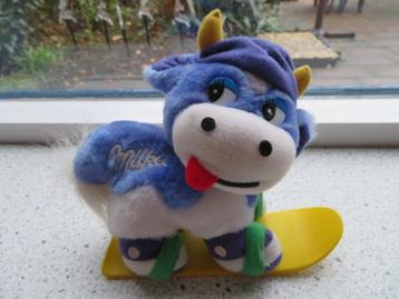 Koe van Milka op geel skateboard sleutelhanger reclame beschikbaar voor biedingen