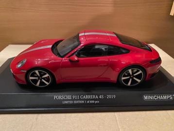 Porsche 992 Carrera 4S Minichamps nieuw 1:18 beschikbaar voor biedingen
