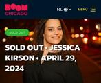 Jessica Kirson. Sold out. Maandag 29 april Boom Chigago, Tickets en Kaartjes, Theater | Overige, April, Eén persoon