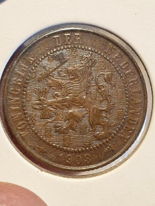 2.5 cent 1903 nr.4 (05), Postzegels en Munten, Munten | Nederland, 1 cent, Koningin Wilhelmina, Ophalen of Verzenden