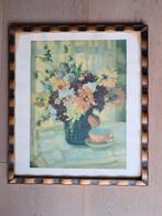 Schilderij in lijst Anna Gasteiger stilleven vaas bloemen, Antiek en Kunst, Ophalen of Verzenden