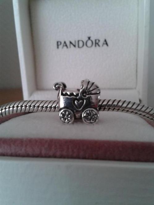 Pandora bedel baby carriage, Sieraden, Tassen en Uiterlijk, Bedels, Pandora, Zilver, 1 bedel, Ophalen of Verzenden