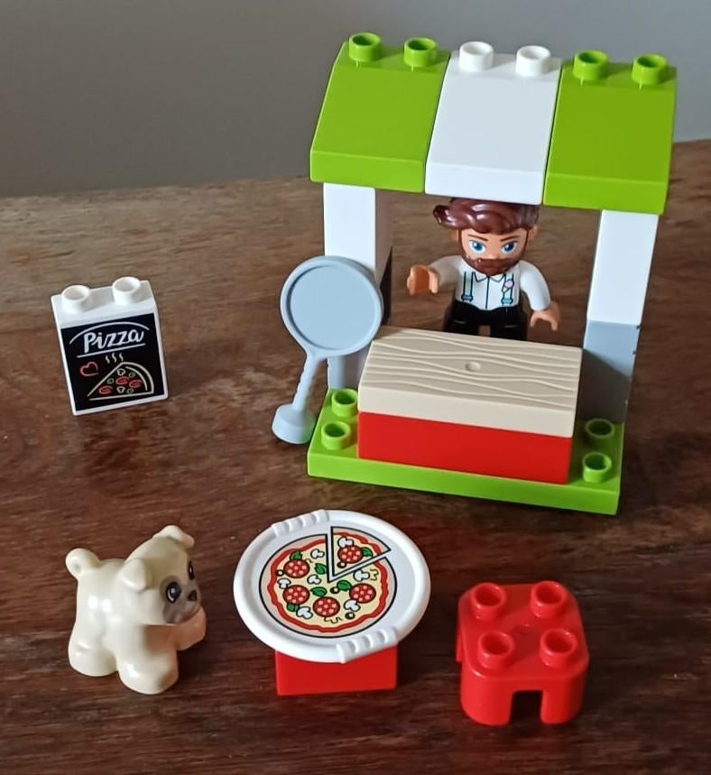 DUPLO  Pizza-kraam, Kinderen en Baby's, Speelgoed | Duplo en Lego, Ophalen, Zo goed als nieuw, Complete set, Duplo
