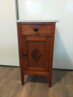 antiek nachtkastje met marmeren blad, Antiek en Kunst, Antiek | Meubels | Kasten, Ophalen