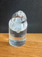 Mooie zilveren ring met steen. Maat 18 zilveren stempel, 18 tot 19, Xbx, Verzenden, Ndnd