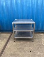 RVS gelaste zware 3etage BBQ tafel 90 bij 80, Ophalen, Gebruikt, Gas