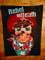 Rebel till Death vintage motor biker kleding backpatch patch, Hobby en Vrije tijd, Ophalen of Verzenden, Gebruikt