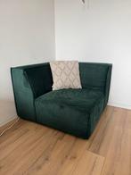 Prachtig smaragd groene velours fauteuil te koop!, Ophalen, 100 tot 125 cm, Zo goed als nieuw, 100 tot 125 cm