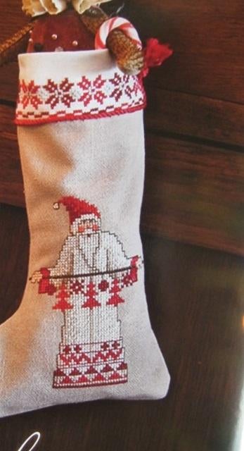 Borduurpatroon  Noorse  Kerst Laars Sok  nr 5967, Hobby en Vrije tijd, Borduren en Borduurmachines, Verzenden, Nieuw, Handborduren