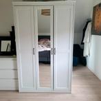 Witte kledingkast met spiegeldeur h 190 d 58 b118, Huis en Inrichting, Kasten | Kledingkasten, Ophalen, Overige materialen, 100 tot 150 cm