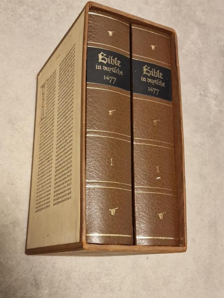 Delftse bijbel plus de bijbel op microfiche plus postzegels, Antiek en Kunst, Antiek | Boeken en Bijbels, Ophalen of Verzenden
