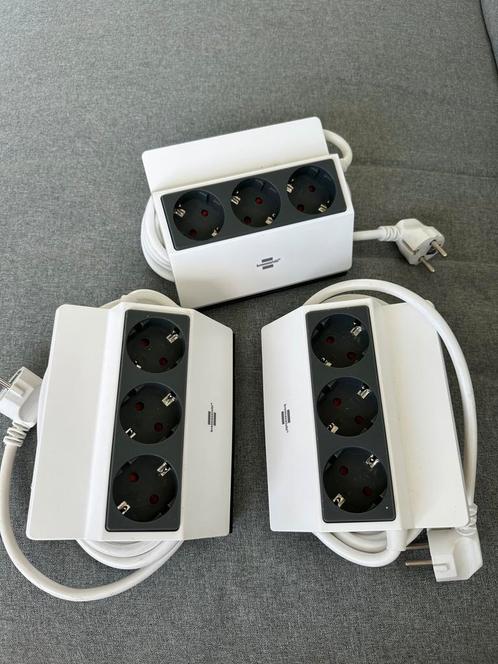 Klembare BRENNENSTUHL stekkerdoos, 3-voudig 3 meter wit, Computers en Software, Netwerk switches, Zo goed als nieuw, Ophalen of Verzenden
