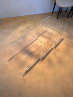 Plexiglass design 1970's nesting tafels, Ophalen, Minder dan 55 cm, Vintage 1970s, Vierkant