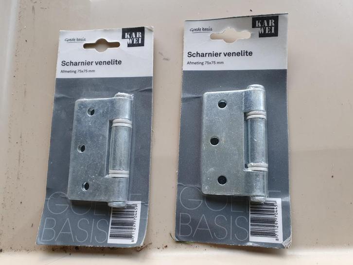2 Venelite scharnieren, Doe-het-zelf en Verbouw, Hang- en Sluitwerk, Nieuw, Scharnier, IJzer, Ophalen of Verzenden