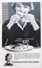 3 vintage advertenties reclames Kip 1962, Verzamelen, Merken en Reclamevoorwerpen, Ophalen, Gebruikt