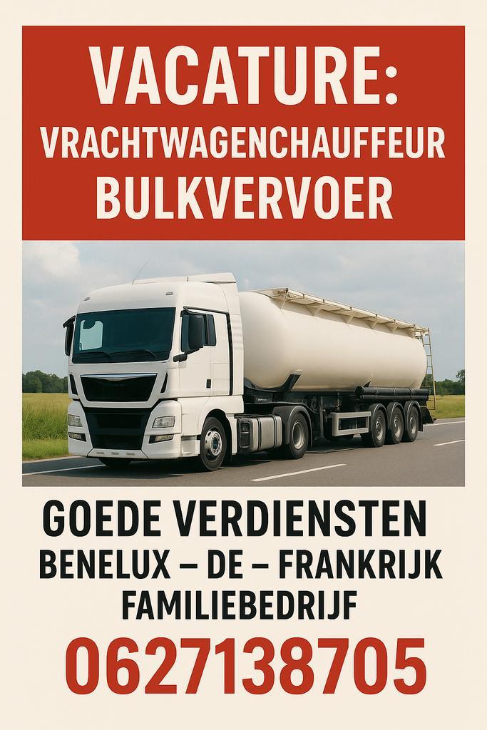 Chauffeur CE, Vacatures, Vacatures | Chauffeurs, 33 - 40 uur