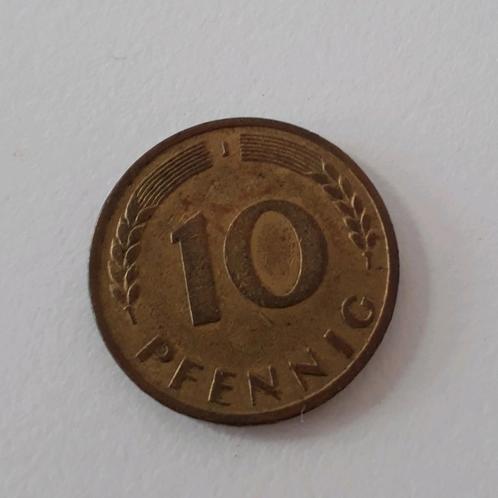 10 pfennig 1950, Postzegels en Munten, Munten | Europa | Niet-Euromunten, Losse munt, Duitsland, Ophalen of Verzenden