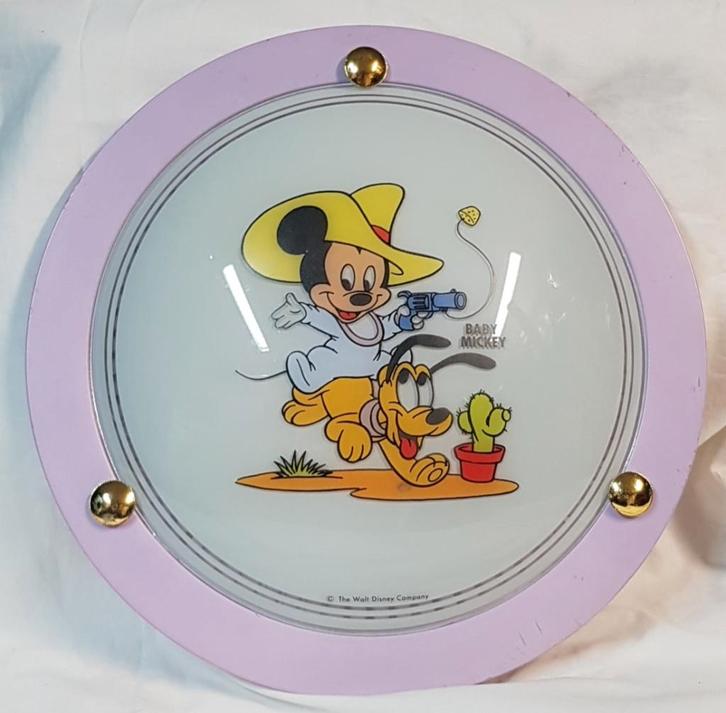Vintage Disney plafondlamp uit de jaren 90, Verzamelen, Disney, Gebruikt, Overige typen, Mickey Mouse, Ophalen of Verzenden