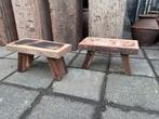 Stoere krukjes - vensterbank krukjes van oud Truckwood, Ophalen of Verzenden, Zo goed als nieuw, Nvt, Nvt