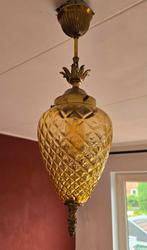 Lamp vintage ananasvorm (zeldzaam) goud/geel, Huis en Inrichting, Lampen | Hanglampen, Ophalen, Minder dan 50 cm