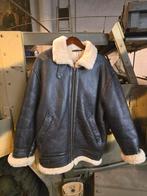 Vintage lammy coat - shearling - piloten jas M (3), Kleding | Heren, Jassen | Winter, Ophalen of Verzenden, Gedragen, Maat 48/50 (M)