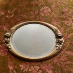 Hollywood Regency vintage ovale spiegel, Huis en Inrichting, Woonaccessoires | Spiegels, Ophalen, Minder dan 50 cm, Gebruikt, Minder dan 100 cm