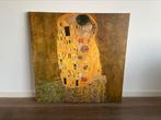 Vintage Canvas Print Wall Art, Gustav Klimt - De Kus, Huis en Inrichting, Woonaccessoires | Schilderijen, Tekeningen en Foto's