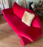 Barok Stijl Chaise Longue Rood Velours, Antiek en Kunst, Ophalen of Verzenden