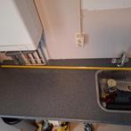 Aanrechtblad - 206x60 cm, Huis en Inrichting, Keuken | Keukenelementen, Ophalen, Gebruikt, 50 tot 75 cm, Minder dan 100 cm